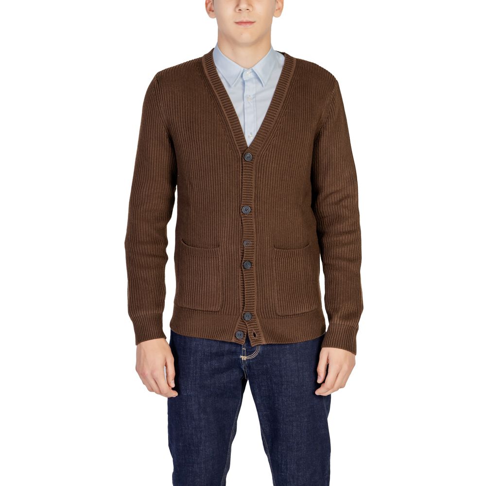 Antony Morato Brown Polyester Cardigan -   -  Antony Morato.