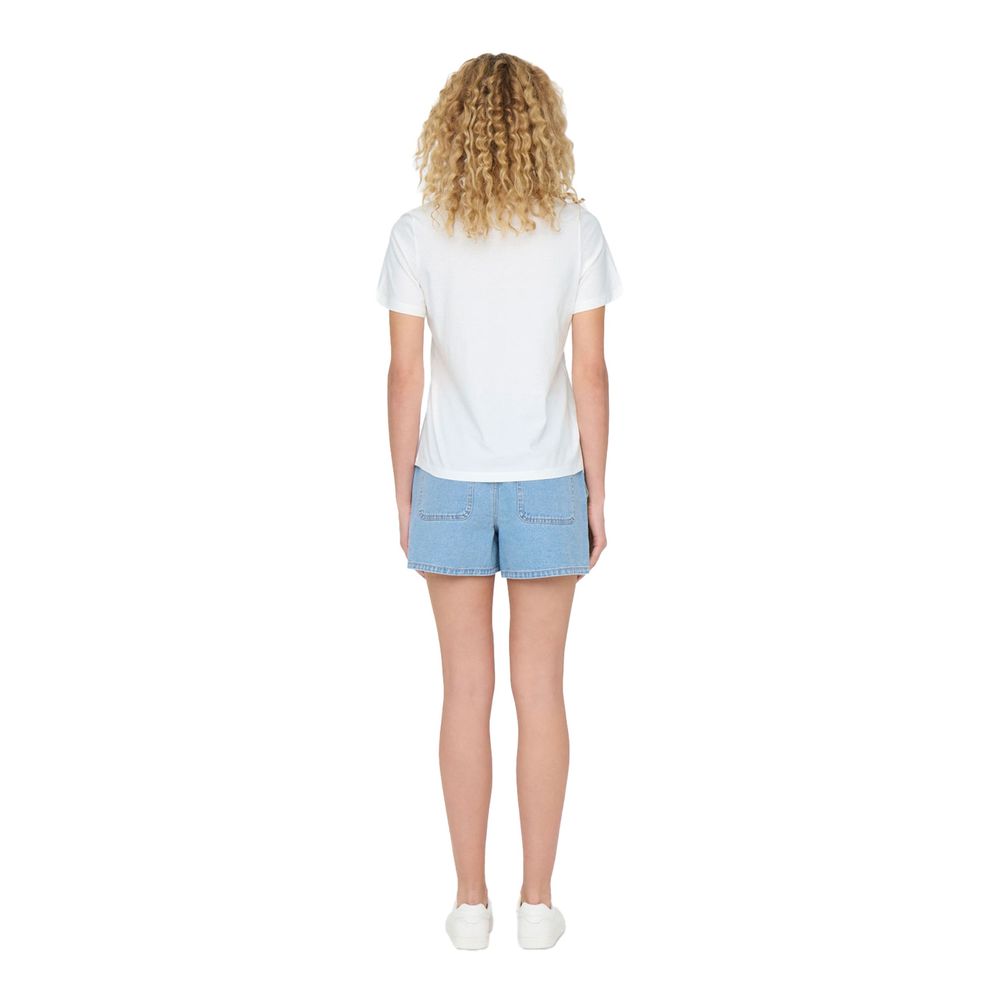 Jacqueline De Yong White Cotton T-Shirt -   -  Jacqueline De Yong.