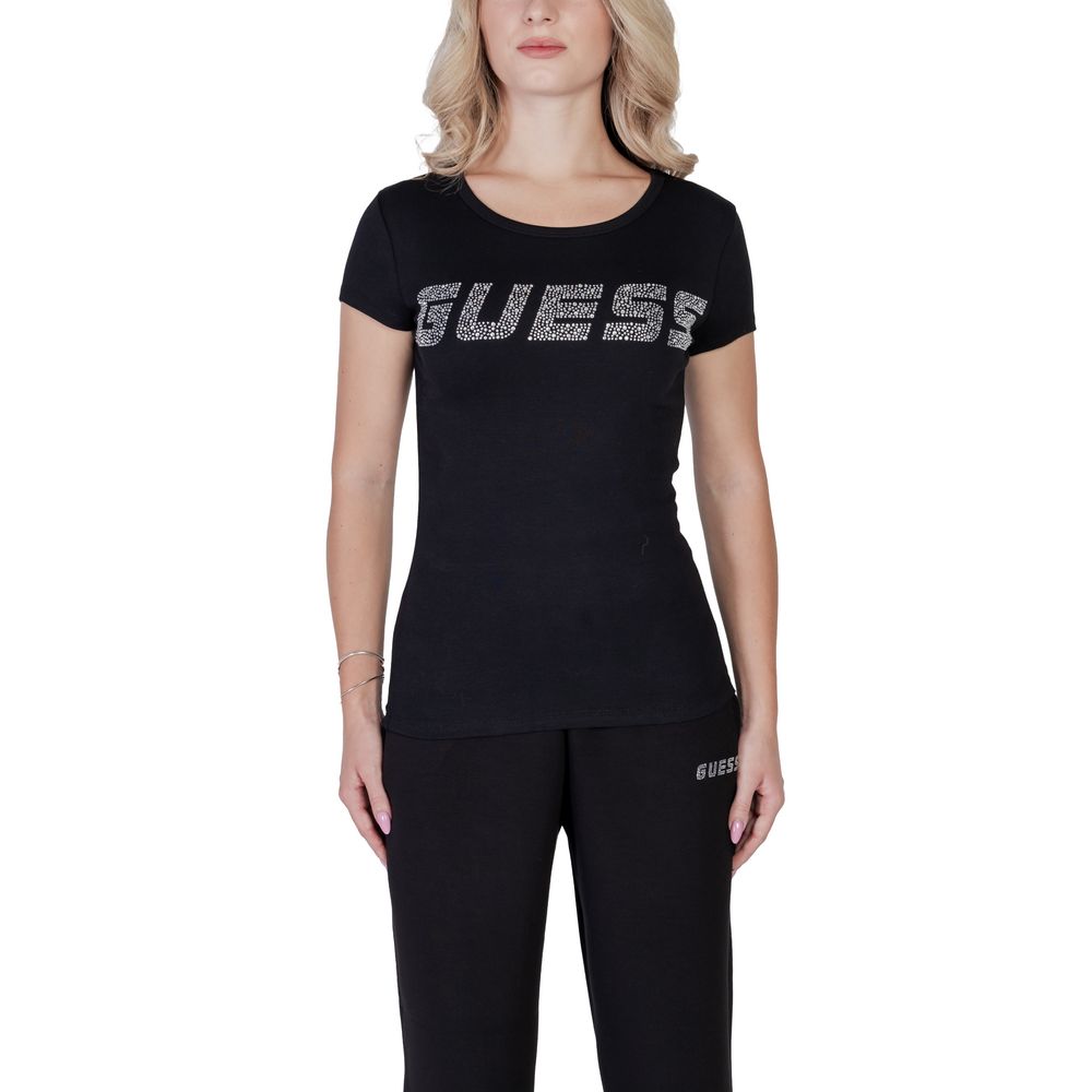 Guess Active Black Cotton T-Shirt -   -  Guess Active.