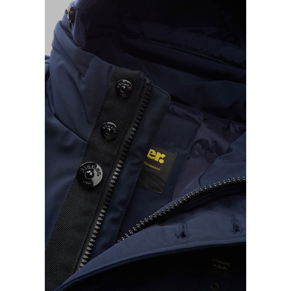 Blauer Blue Polyethylene Parka -   -  Blauer.