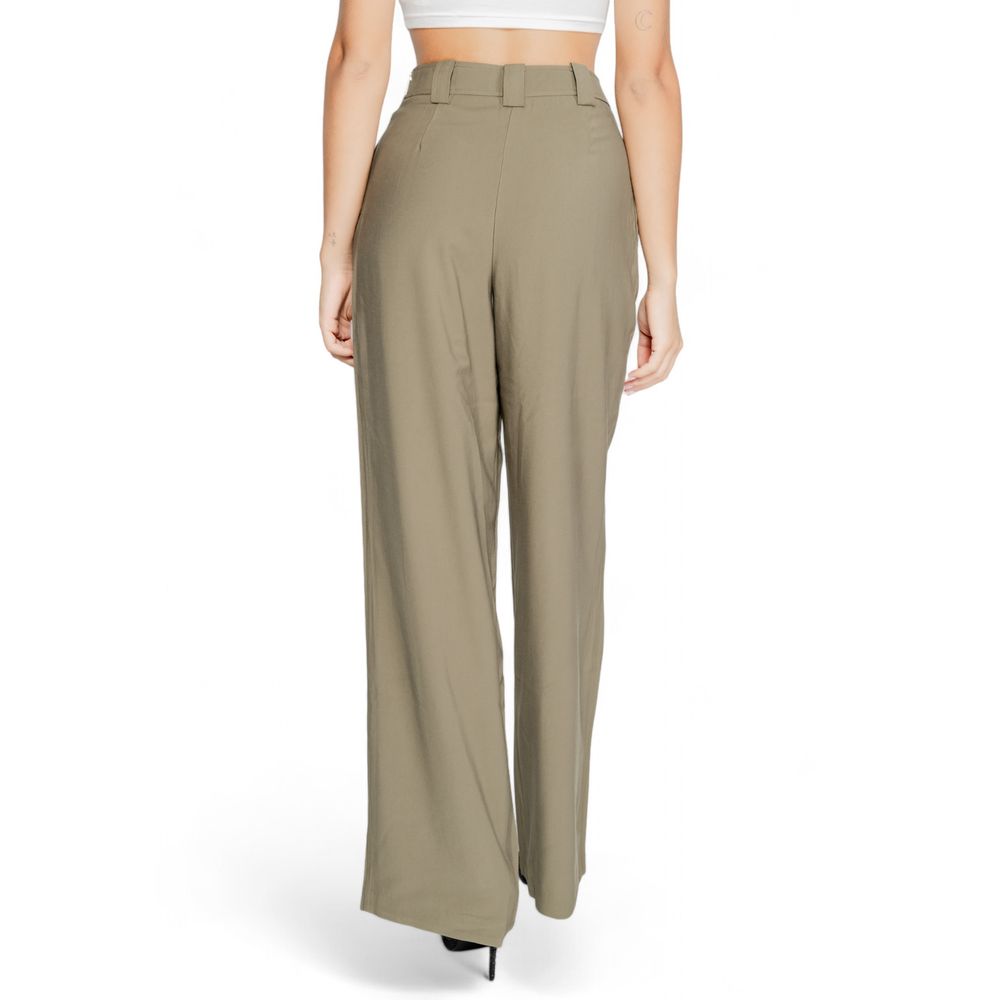 Morgan De Toi Green Cotton Pant -   -  Morgan De Toi.