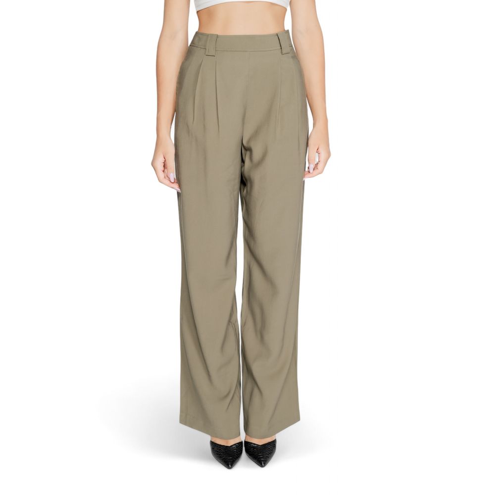 Morgan De Toi Green Cotton Pant -   -  Morgan De Toi.