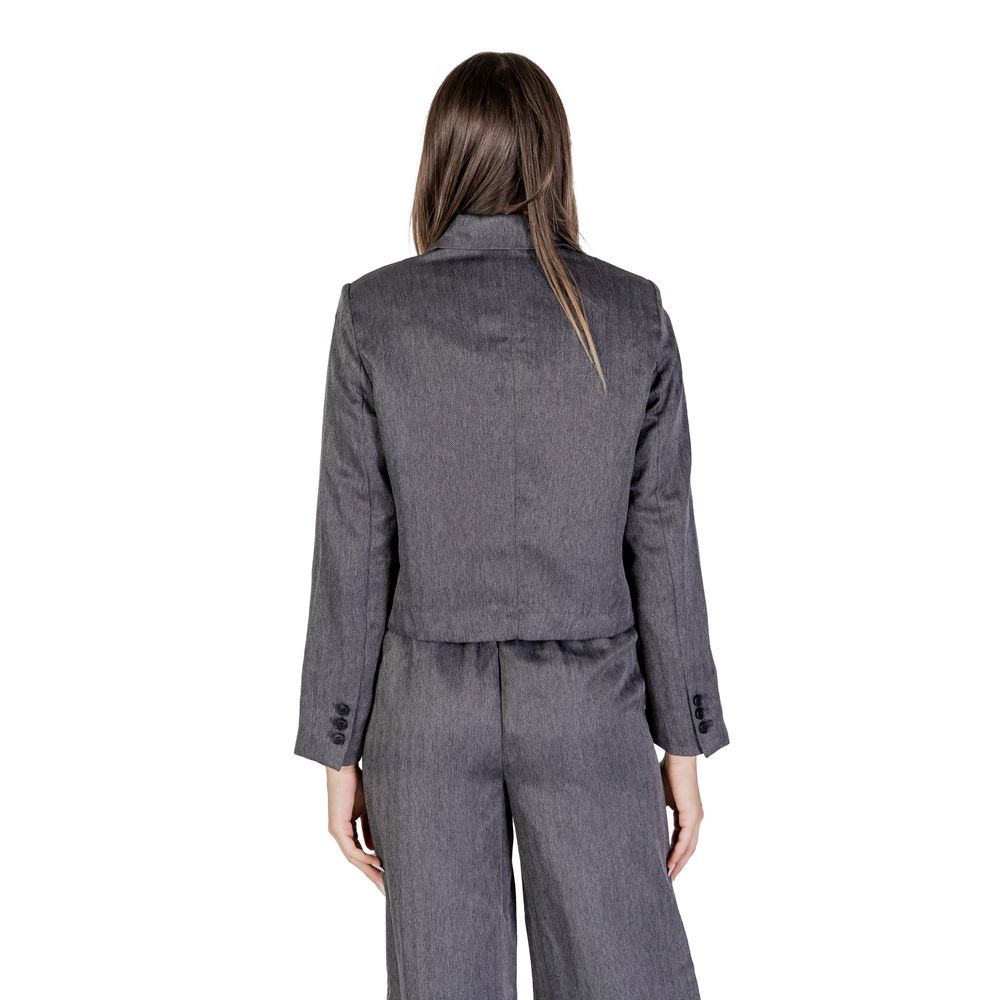 Jacqueline De Yong Gray Polyester Blazer -   -  Jacqueline De Yong.