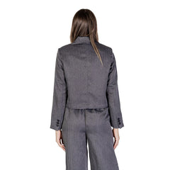 Jacqueline De Yong Gray Polyester Blazer -   -  Jacqueline De Yong.