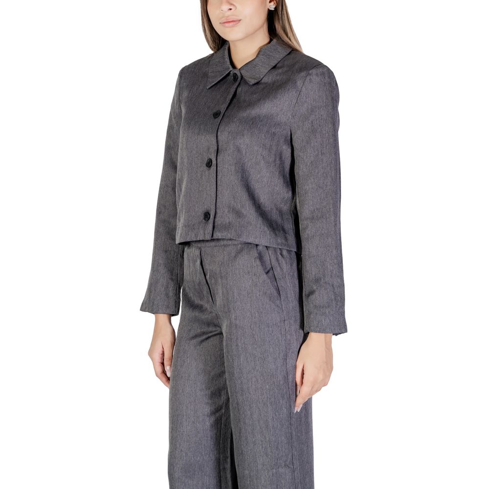 Jacqueline De Yong Gray Polyester Blazer -   -  Jacqueline De Yong.