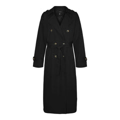Vero Moda Black Polyester Trench Coat -   -  Vero Moda.