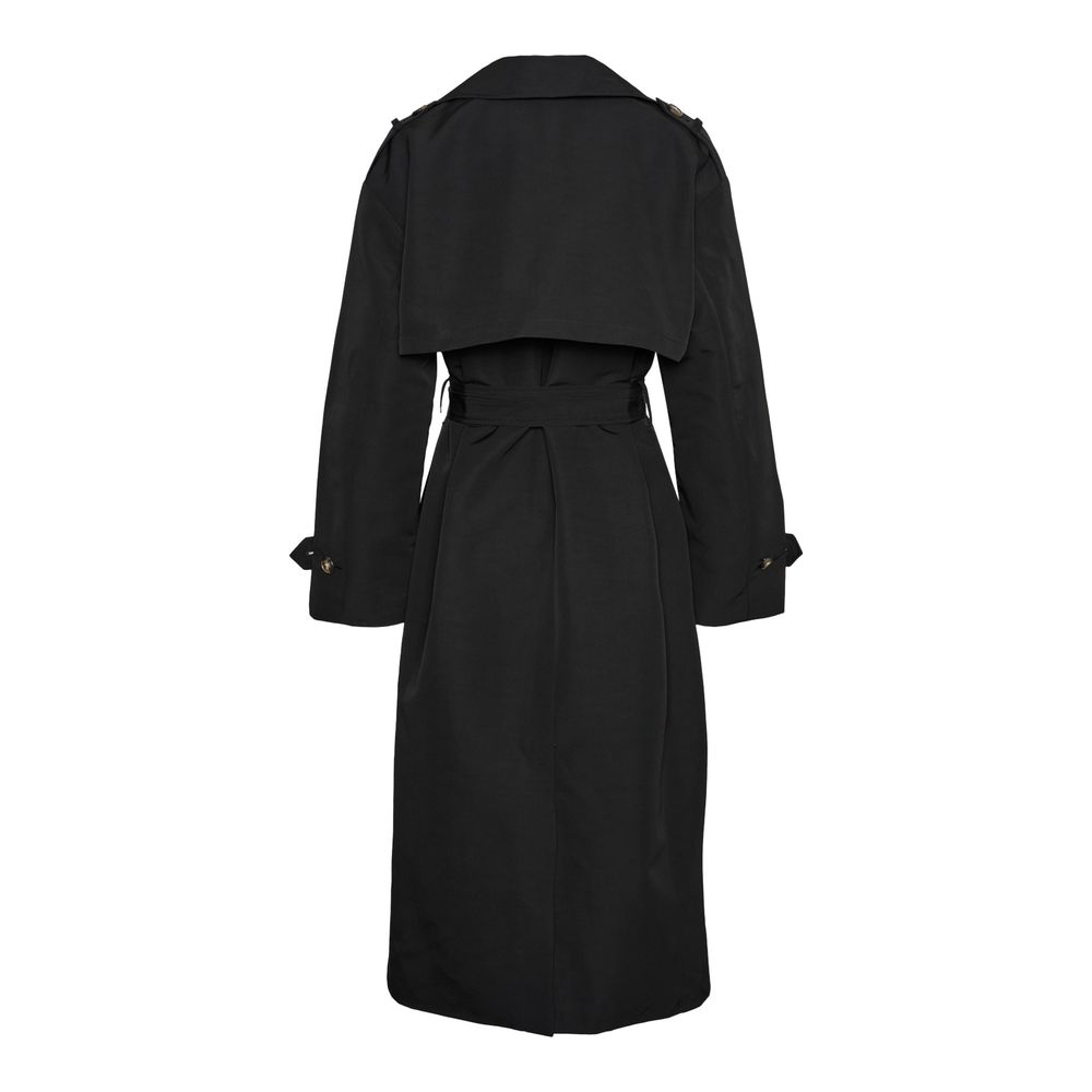 Vero Moda Black Polyester Trench Coat -   -  Vero Moda.