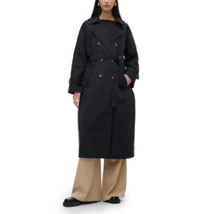 Vero Moda Black Polyester Trench Coat -   -  Vero Moda.