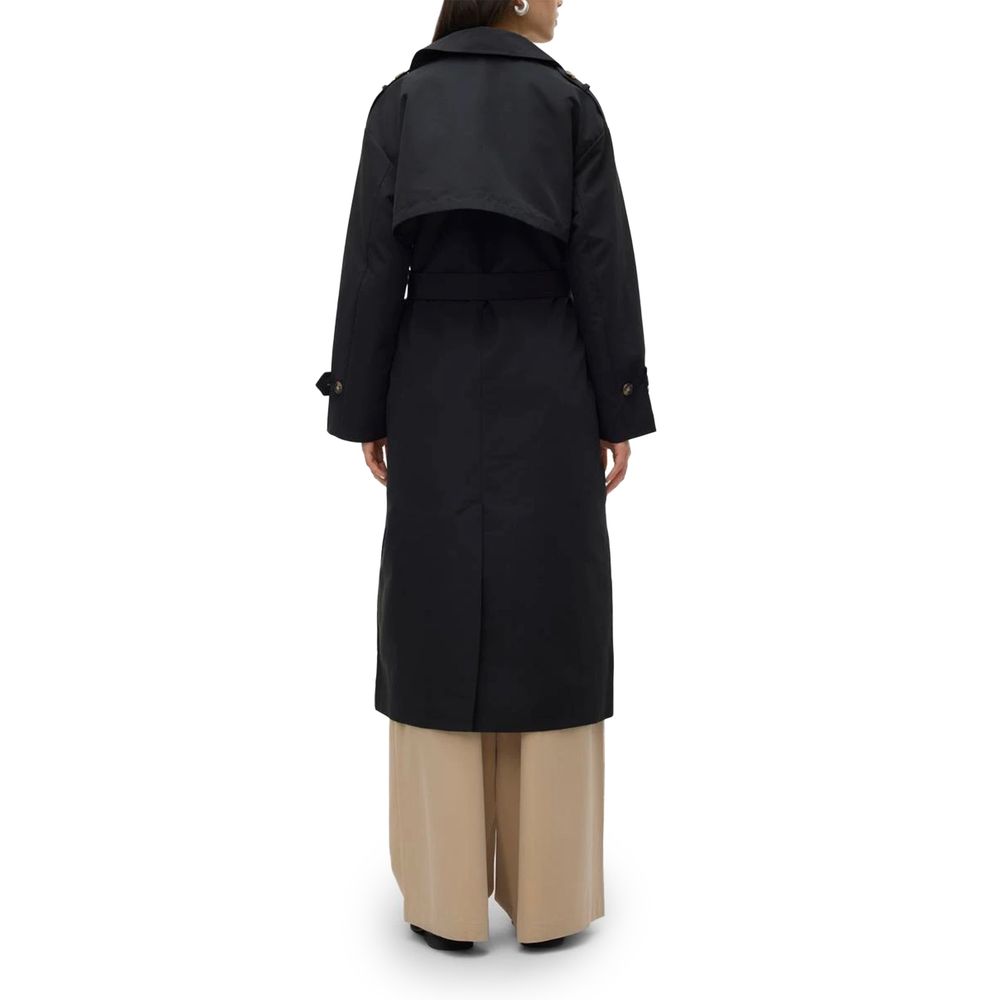 Vero Moda Black Polyester Trench Coat -   -  Vero Moda.
