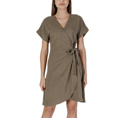 B.Young Green Viscose Midi -   -  B.Young.