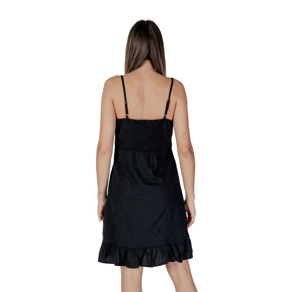 B.Young Black Linen Midi -   -  B.Young.