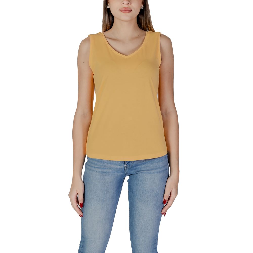 B.Young Yellow Cotton Tank Top -   -  B.Young.