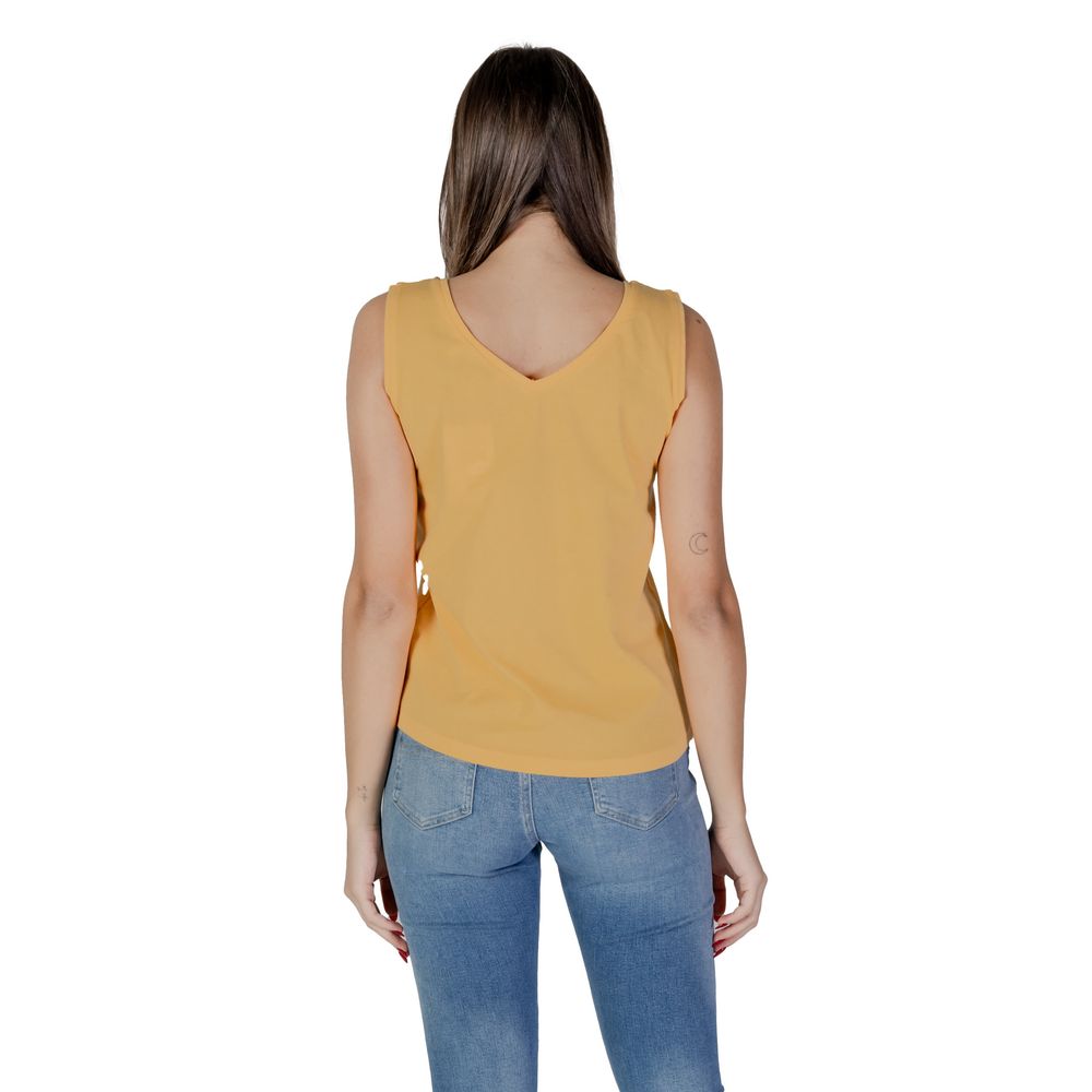 B.Young Yellow Cotton Tank Top -   -  B.Young.