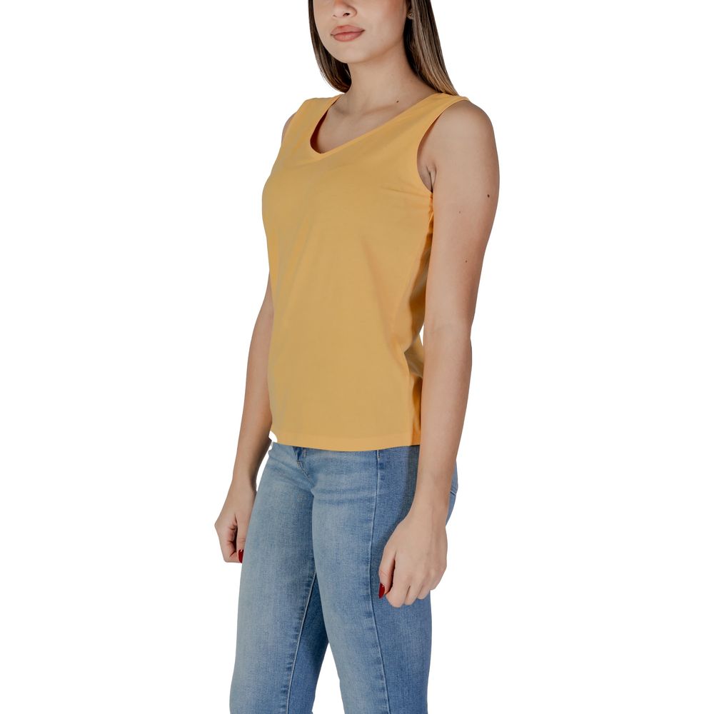 B.Young Yellow Cotton Tank Top -   -  B.Young.