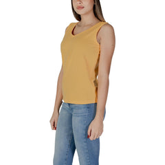 B.Young Yellow Cotton Tank Top -   -  B.Young.