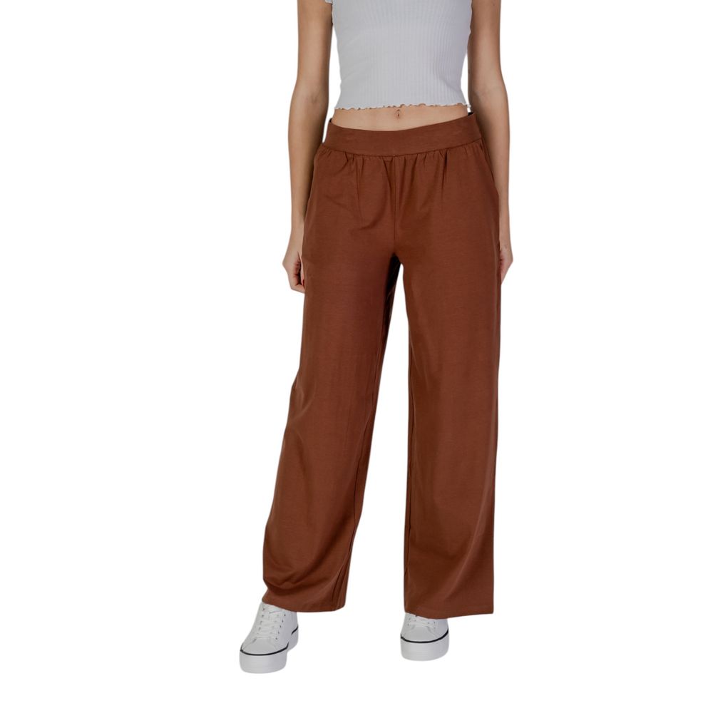 B.Young Brown Cotton Pant -   -  B.Young.