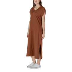 B.Young Brown Cotton Midi -   -  B.Young.