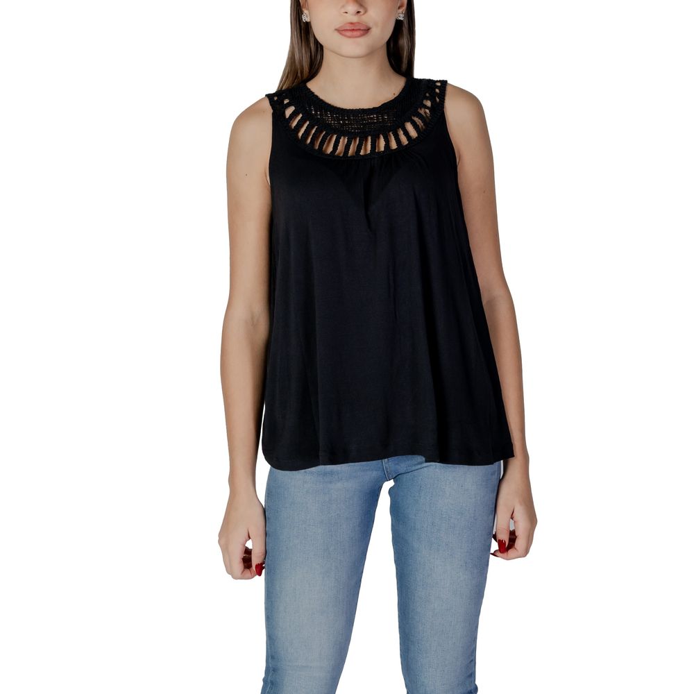 B.Young Black Viscose Top -   -  B.Young.