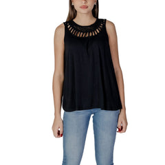 B.Young Black Viscose Top -   -  B.Young.