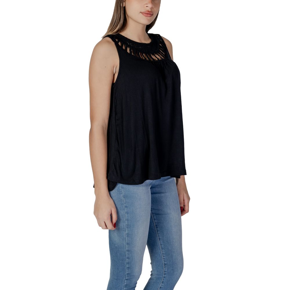B.Young Black Viscose Top -   -  B.Young.