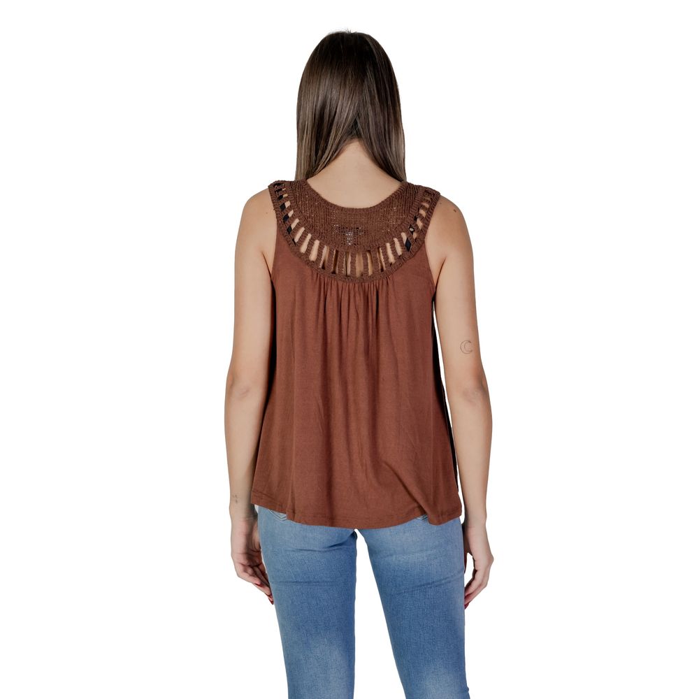 B.Young Brown Viscose Top -   -  B.Young.