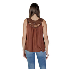 B.Young Brown Viscose Top -   -  B.Young.