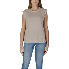 B.Young Beige Viscose Tank Top -   -  B.Young.