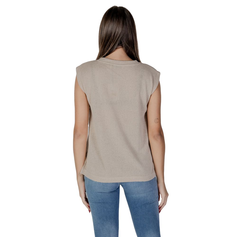 B.Young Beige Viscose Tank Top -   -  B.Young.