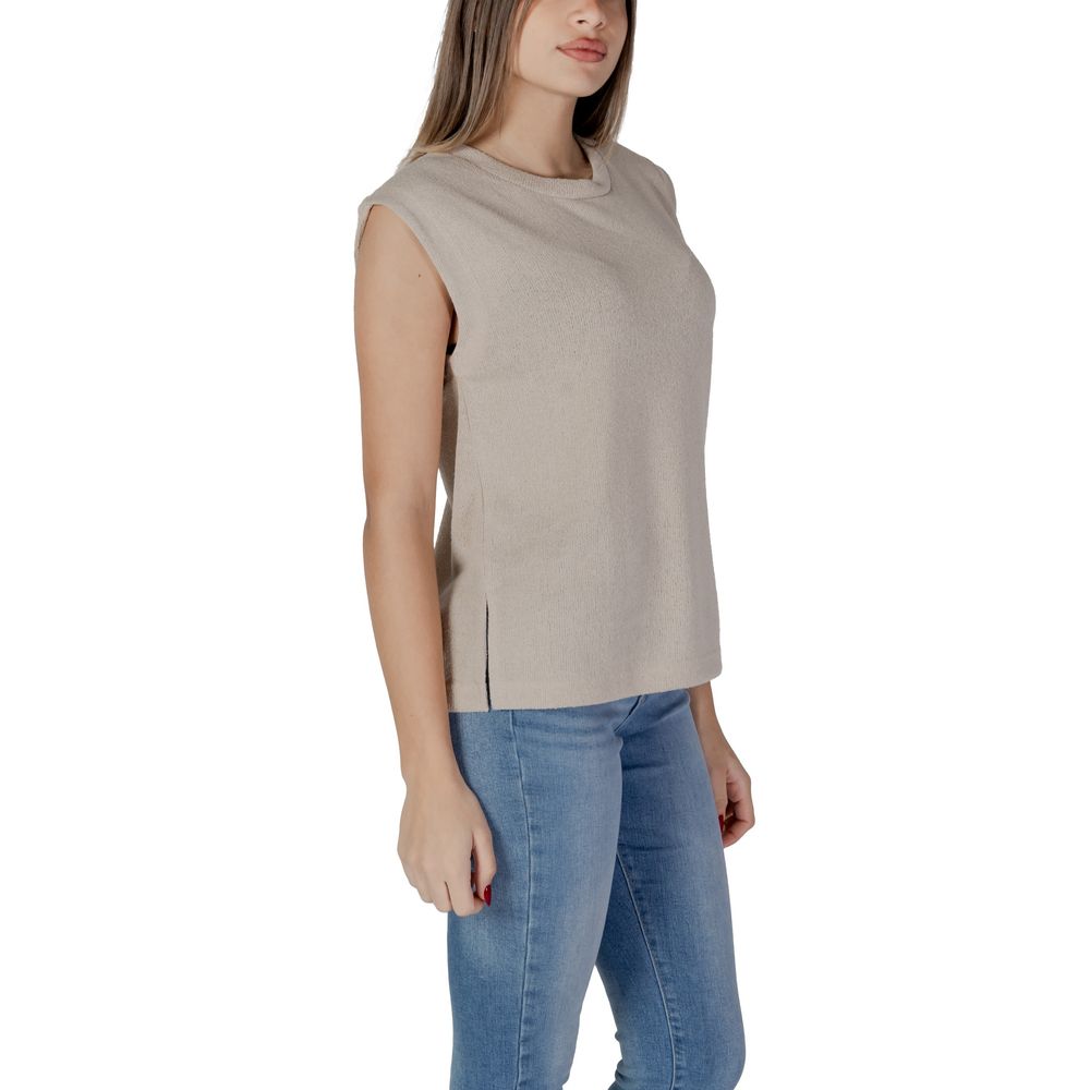 B.Young Beige Viscose Tank Top -   -  B.Young.