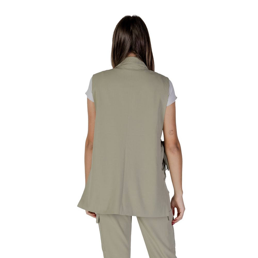 B.Young Green Polyester Waistcoat -   -  B.Young.
