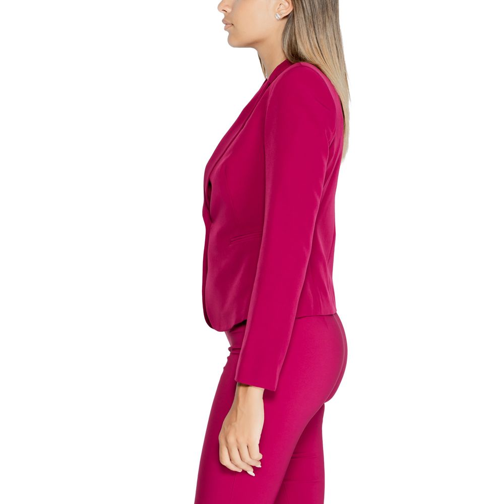 Rinascimento Bordeaux Polyester Blazer -   -  Rinascimento.