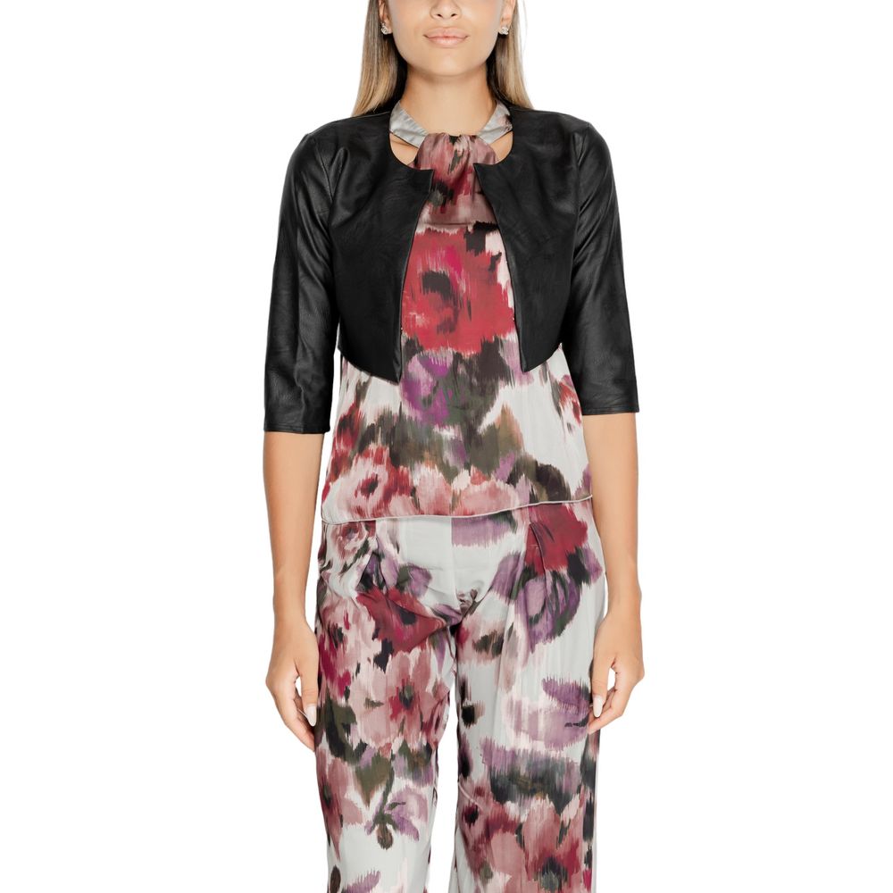 Rinascimento Black Polyethylene Cardigan -   -  Rinascimento.