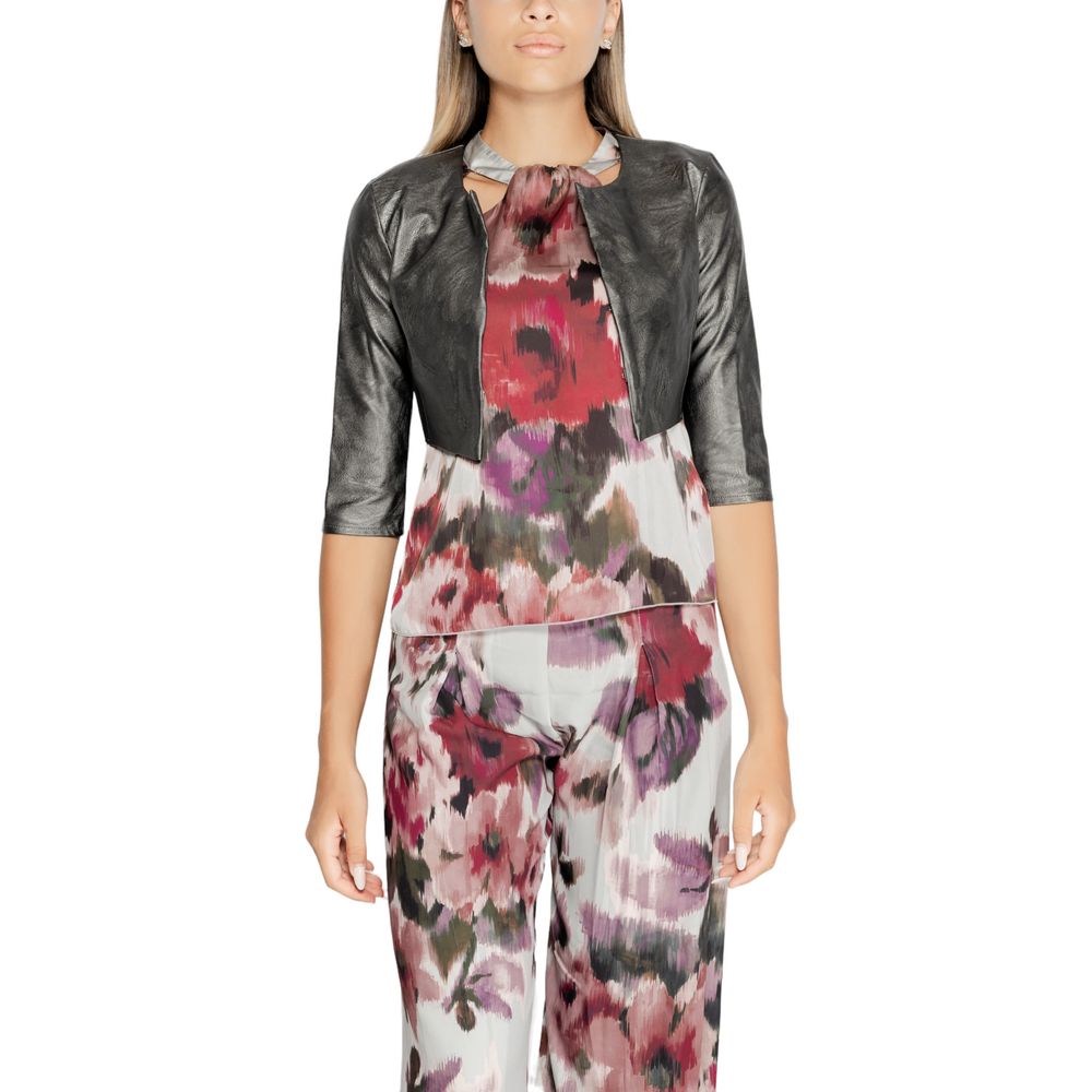 Rinascimento Gray Polyethylene Cardigan -   -  Rinascimento.