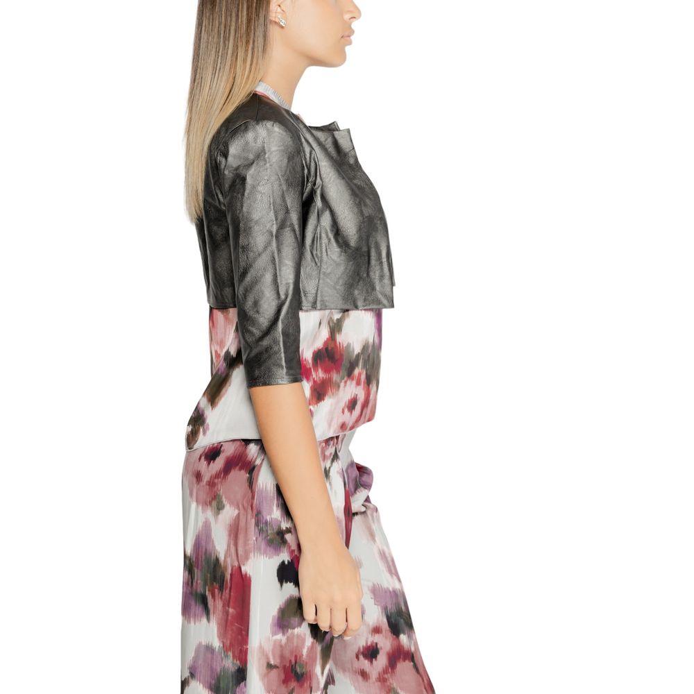 Rinascimento Gray Polyethylene Cardigan -   -  Rinascimento.