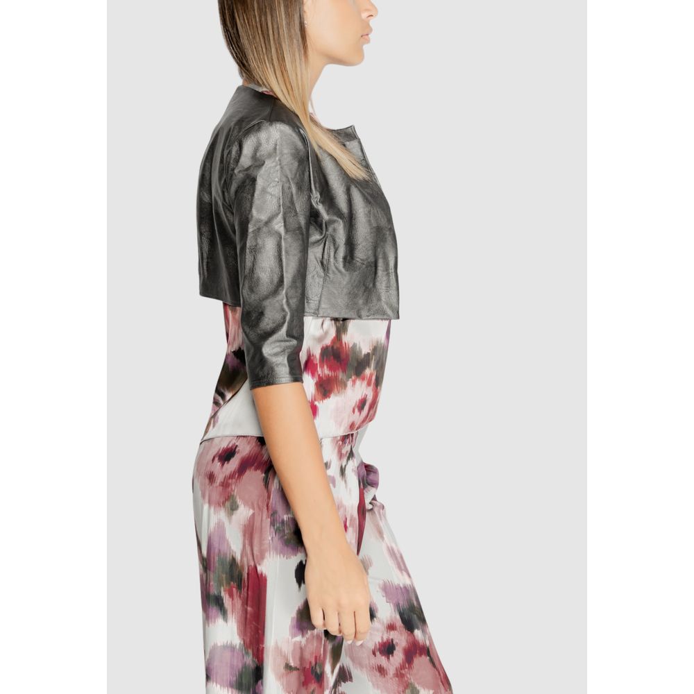 Rinascimento Gray Polyethylene Cardigan -   -  Rinascimento.