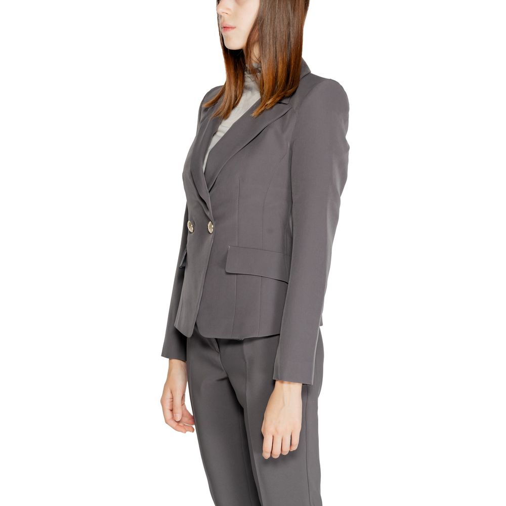 Rinascimento Gray Polyester Blazer -   -  Rinascimento.