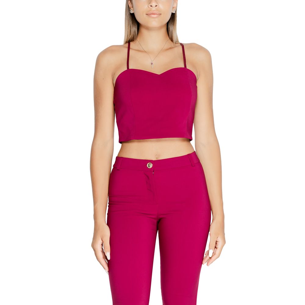 Rinascimento Bordeaux Polyester Tops & T-Shirt -   -  Rinascimento.
