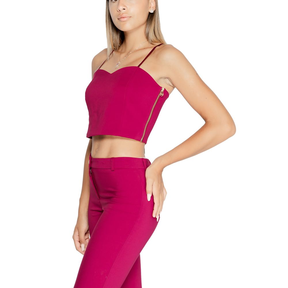 Rinascimento Bordeaux Polyester Tops & T-Shirt -   -  Rinascimento.
