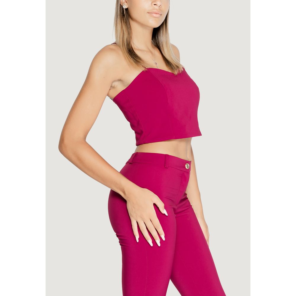 Rinascimento Bordeaux Polyester Tops & T-Shirt -   -  Rinascimento.