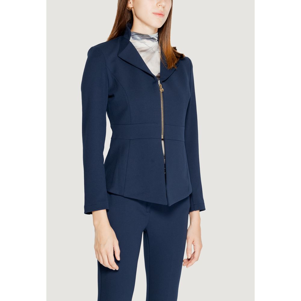 Rinascimento Blue Polyester Blazer -   -  Rinascimento.