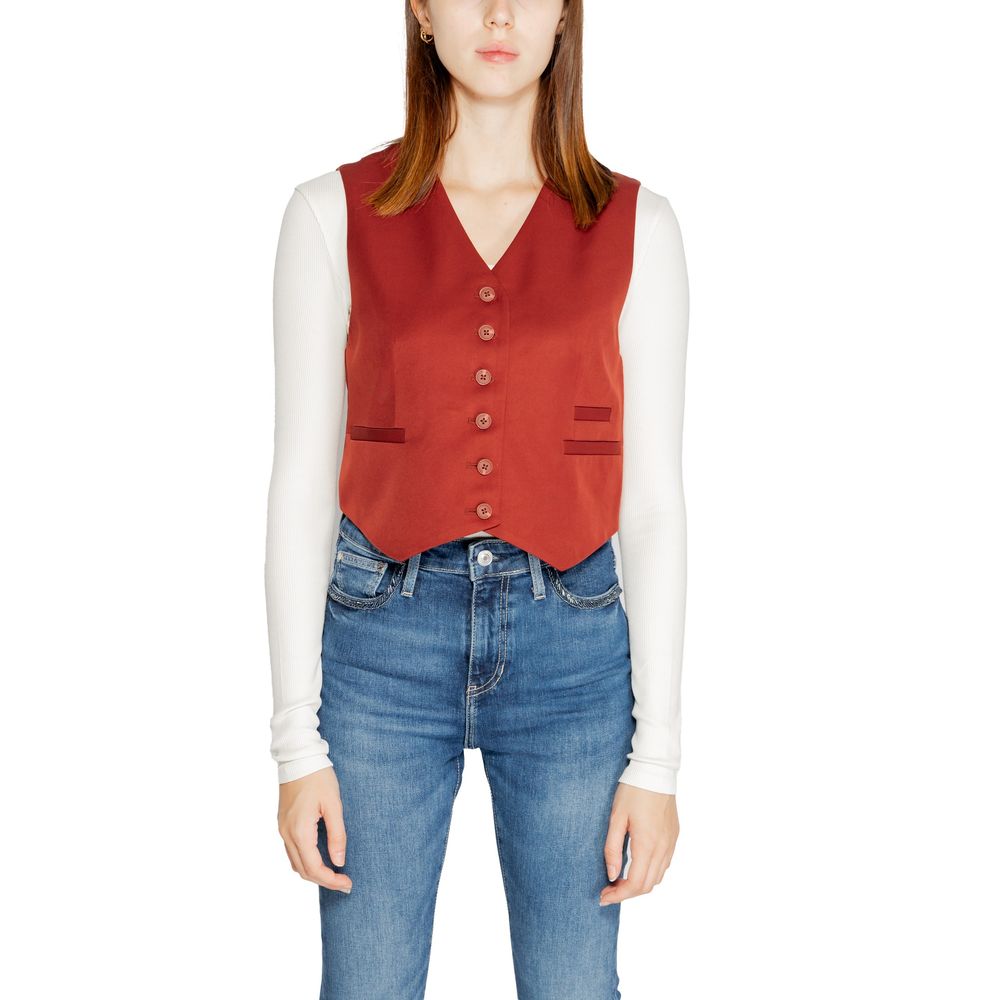 Vero Moda Red Polyester Waistcoat -   -  Vero Moda.