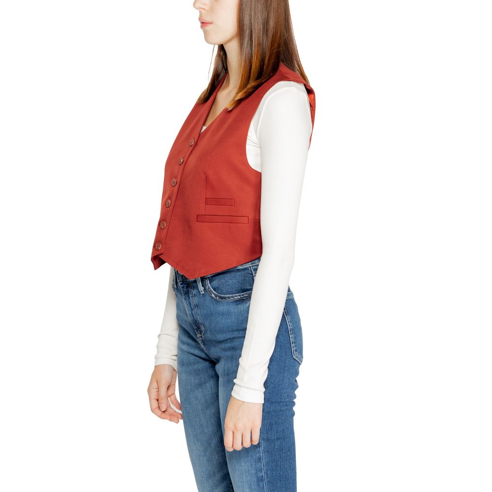Vero Moda Red Polyester Waistcoat -   -  Vero Moda.