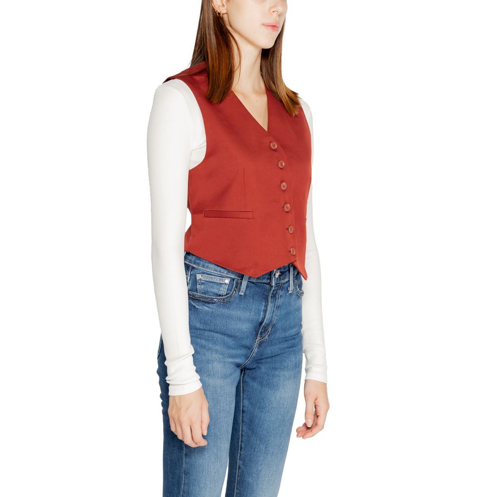 Vero Moda Red Polyester Waistcoat -   -  Vero Moda.