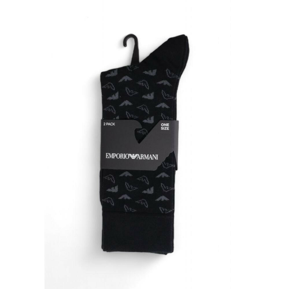 Emporio Armani Underwear Black Cotton Sock -  Men´s Socks -  Emporio Armani Underwear.