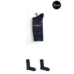 Emporio Armani Underwear Blue Cotton Sock -  Men´s Socks -  Emporio Armani Underwear.