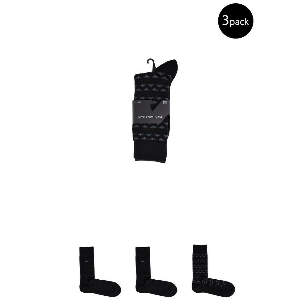 Emporio Armani Underwear Black Cotton Sock -  Men´s Socks -  Emporio Armani Underwear.
