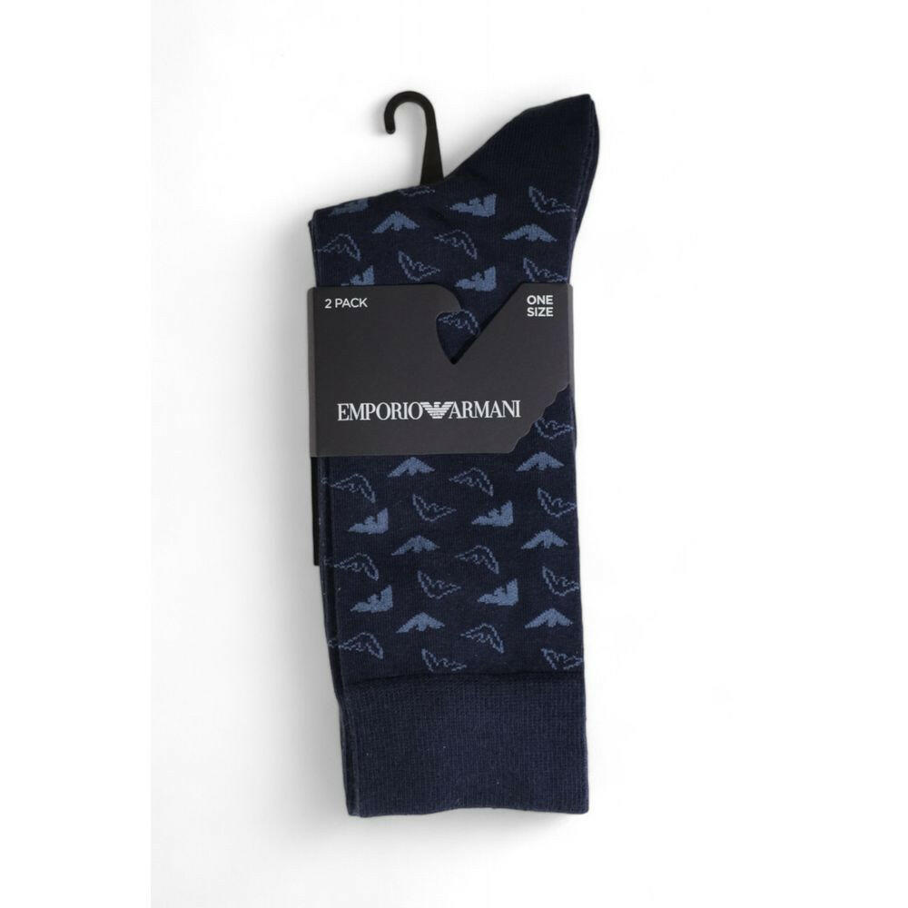 Emporio Armani Underwear Blue Cotton Sock -  Men´s Socks -  Emporio Armani Underwear.