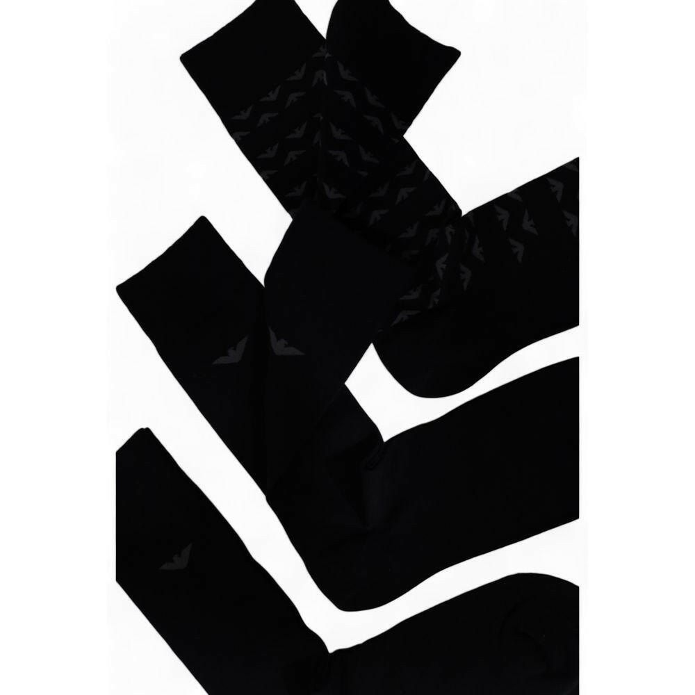 Emporio Armani Underwear Black Cotton Sock -  Men´s Socks -  Emporio Armani Underwear.