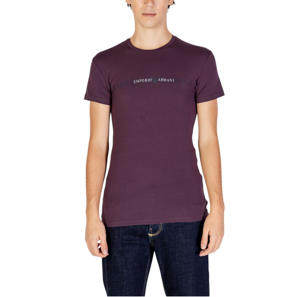 Emporio Armani Underwear Purple Cotton T-Shirt -   -  Emporio Armani Underwear.