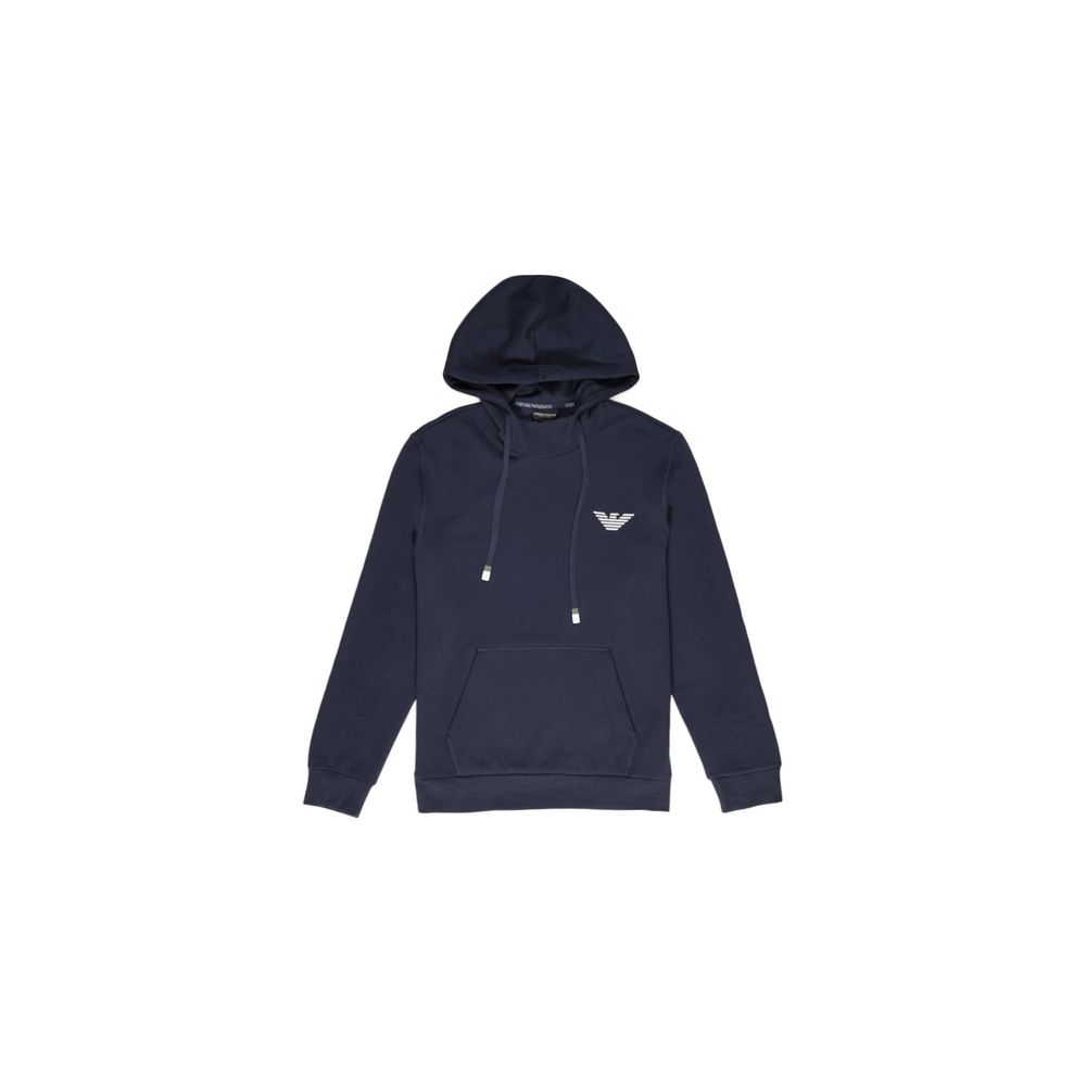 Emporio Armani Underwear Blue Cotton Hoody -   -  Emporio Armani Underwear.